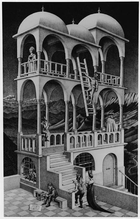 Escher's Belvedere corrected